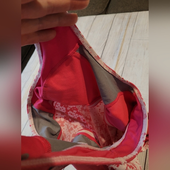 Nike •Size Medium• Dri-Fit Pink Digital Racerback Athletic Tank w/ Built in Bra - Picture 6 of 7